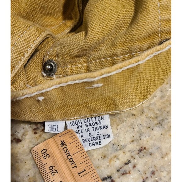 Vintage Bugle Boy Special Issue Industrial Men Size 36L Tan Tapered Jeans - Picture 9 of 16